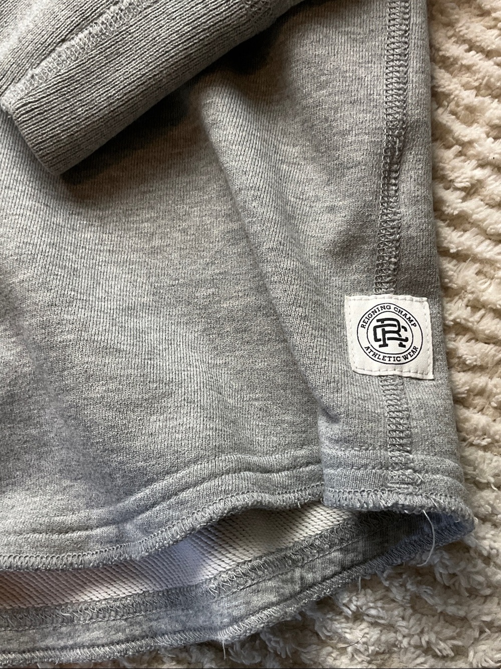 Reigning Champ Light Gray Pullover Hoodie - Picture 3 of 13